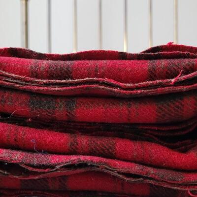 Lot 212: Vintage Red & Green Plaid PENDLETON Blanket