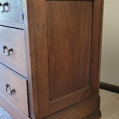 Lot 215: Transition Walnut Chippendale Dresser