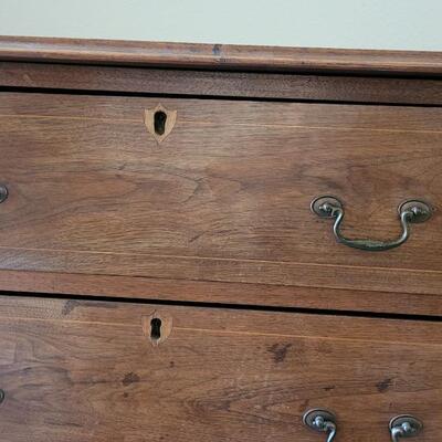 Lot 215: Transition Walnut Chippendale Dresser