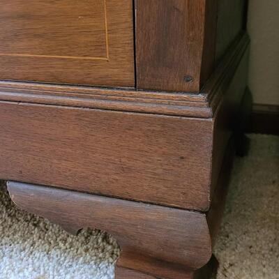 Lot 215: Transition Walnut Chippendale Dresser