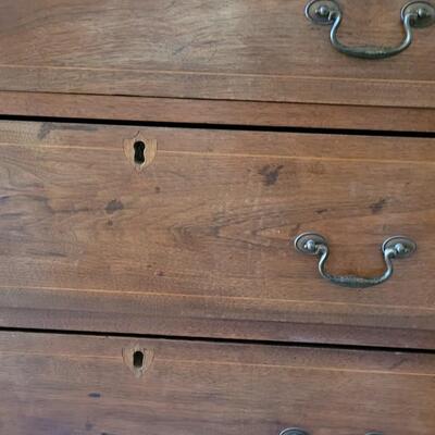 Lot 215: Transition Walnut Chippendale Dresser