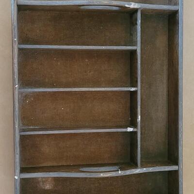 Lot 216: Antique Primitive Wood Utensils - Tools Box
