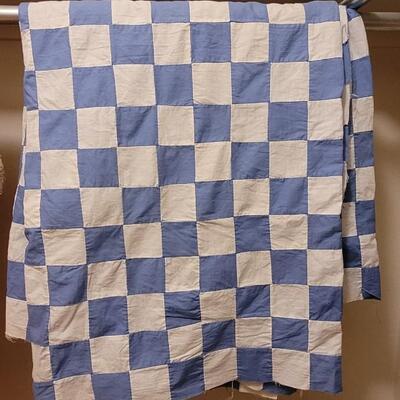 Lot 223: (2) Vintage Quilts - both need backing