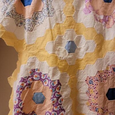 Lot 224: (2) Vintage Quilt Tops - Both need Backing