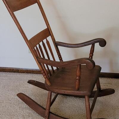 Lot 228: Antique Rocking Chair