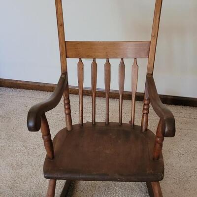 Lot 228: Antique Rocking Chair