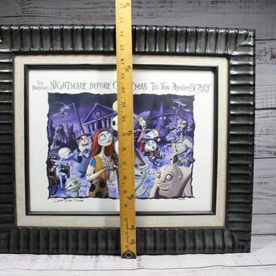 Disney's Nightmare Before Christmas Signed & Numbered Collectible Print Dave Smith COA
