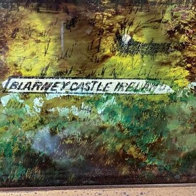LOT#5E: Reverse Painting of Blarney Castle, Ireland