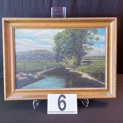LOT#6E: L.P. Dimick Oil on Canvas #2
