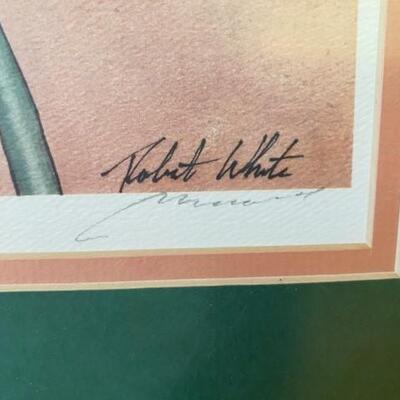 LOT#57B2: Robert White Signed Print