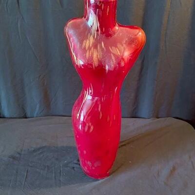 LOT#89D: Murano Style Bust Vase
