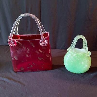 LOT#90D: Art Glass Purse Lot