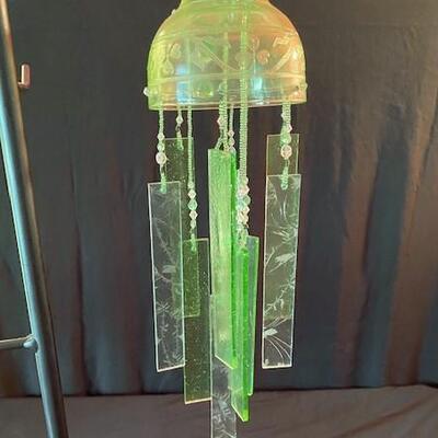 LOT#92D: Uranium Glass Wind Chime