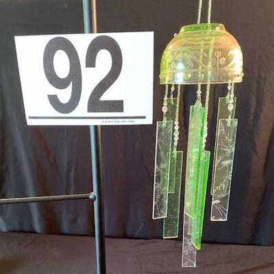 LOT#92D: Uranium Glass Wind Chime
