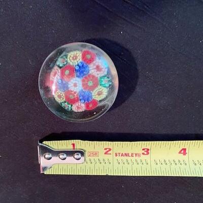 LOT#102D: Vintage Millefiori Paperweight