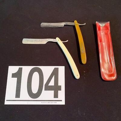 LOT#104D: Assorted Straight Razor Lot