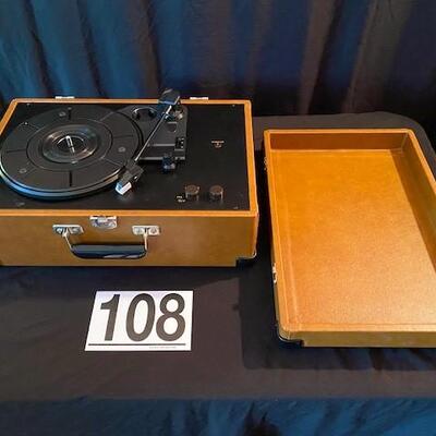 LOT#108D: Restoration Hardware Portable Record Player