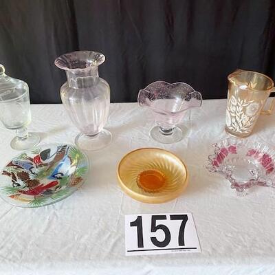 LOT#157L: Assorted Glass Lot