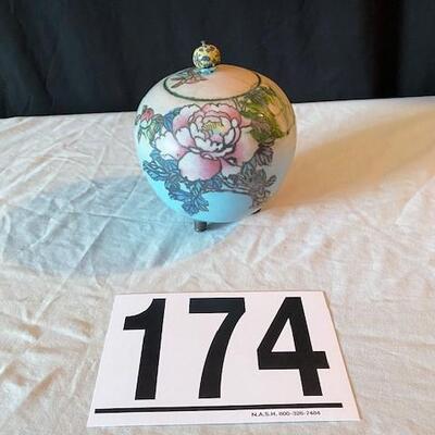 LOT#174L: Early Cloisonne Ginger Jar