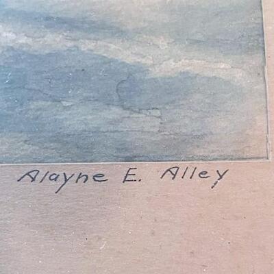 LOT#191L: 1940 Alayne Alley Watercolors