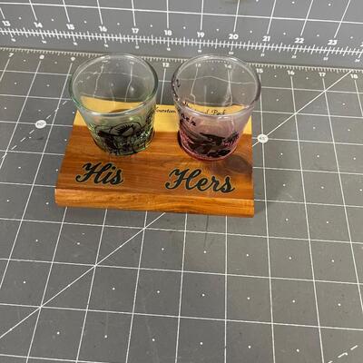 His and Hers Shot Glasses 