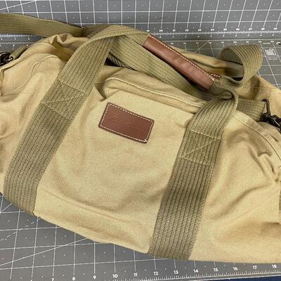 Eddie Bauer Canvas Bag with Leather Handles 