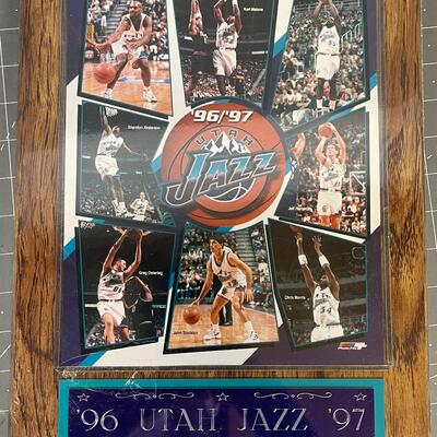 Utah Jazz Team Plaque 1996-1997 Season