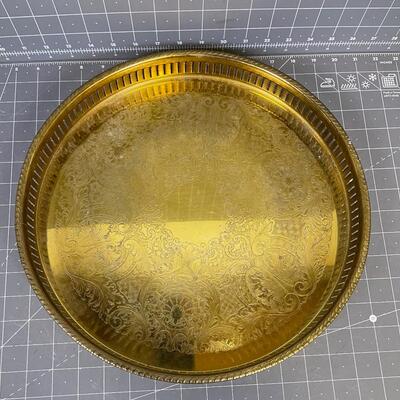 Solid Brass Serving Tray 