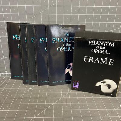 Phantom of the Opera Programs and Frame 