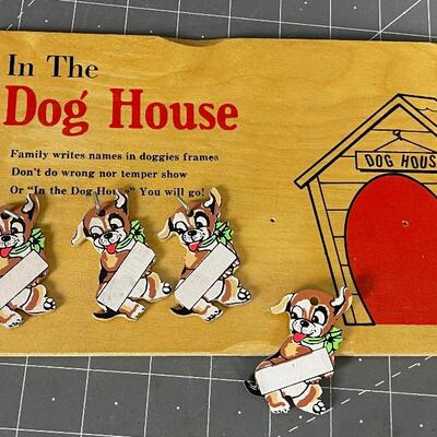 Whimsical Wall Plaque - In The Dog House 