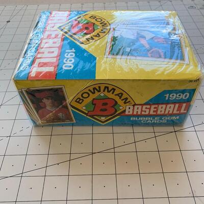 #3 Bowman 1990 Baseball Gum Cards Box Set SEALED