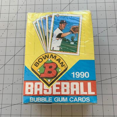 #3 Bowman 1990 Baseball Gum Cards Box Set SEALED