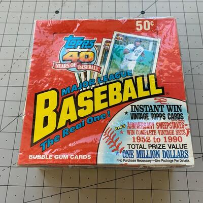 #4 Topps 40yrs Of Baseball Major League Bubble Gum Cards SEALED