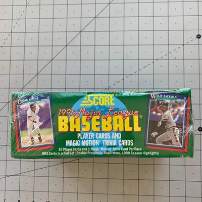 #11 Score 1991 Major League Baseball Cards & Trivia Card SEALED BOX