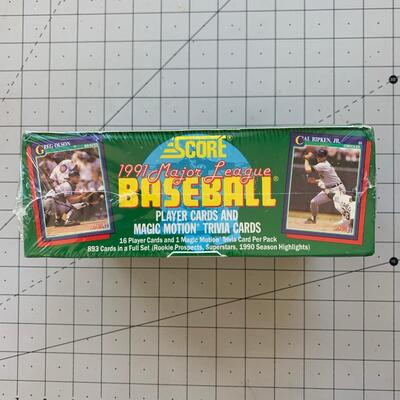 #11 Score 1991 Major League Baseball Cards & Trivia Card SEALED BOX