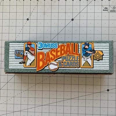 #12 Donruss Baseball Puzzle & Cards Box 1990 OPEN