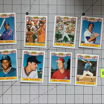 #102 1986 Rookies Baseball Cards Selection B29