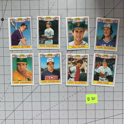 #103 1986 Rookie Baseball Card Selection B30
