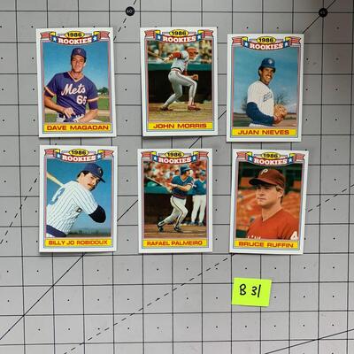 #104 1986 Rookie Baseball Card Selection B31