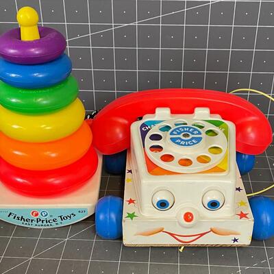 Fisher Price Telephone and Ring Toss 