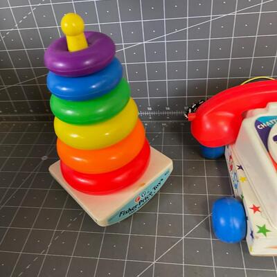 Fisher Price Telephone and Ring Toss 