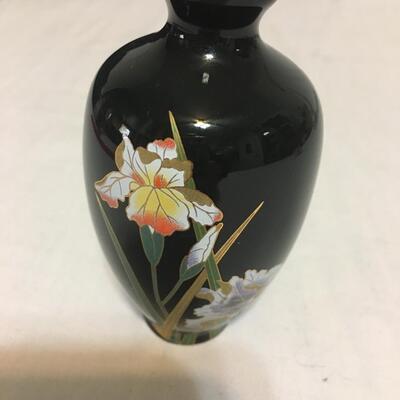 Black Iris Otagiri Japan bud vase. Mini