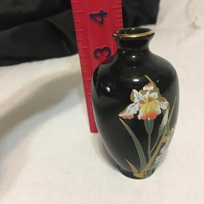 Black Iris Otagiri Japan bud vase. Mini