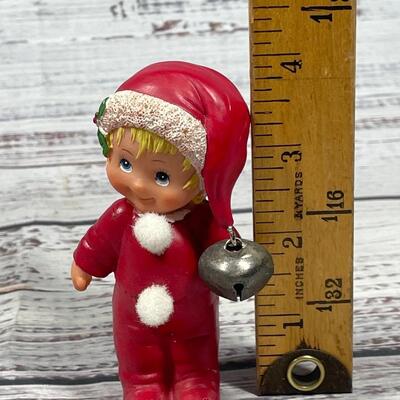 Young Boyâ€™s Christmas Bells Figurines Set of Two Morehead Inc Holly Baber Collection