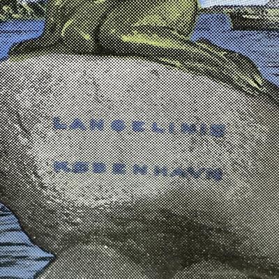 Mini Plate Designed with a Woman Statue on a Rock