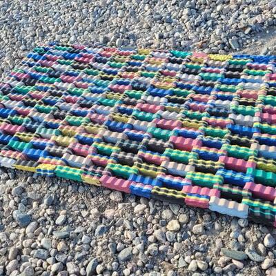 Lot 230: Vintage Sponge Foam Designer Floor Mat Outdoors Weatherproof