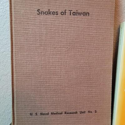 Lot 234: (3) Assorted Vintage Hardback Books feat. SNAKES OF TAIWAN