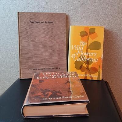 Lot 234: (3) Assorted Vintage Hardback Books feat. SNAKES OF TAIWAN