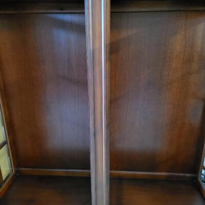 Wood and Glass Armoire