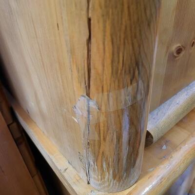 Blonde Wooden Armoire